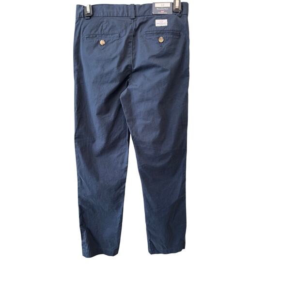 New VINEYARD VINES Navy Blue Stretch Breaker Pants Size 12 - Picture 2 of 5